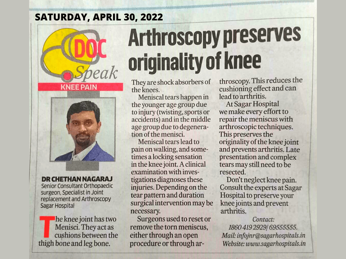 Best doctor award to Dr Chethan Nagaraj